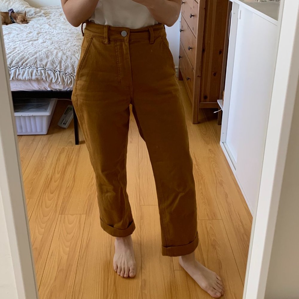 Everlane Straight-Leg Crop Size 2 Golden Brown
